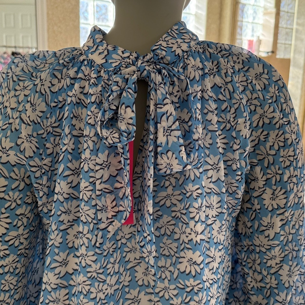 Lilly Pulitzer NWT Ellelynn in lunar beach palm beach petals - Picture 6 of 8